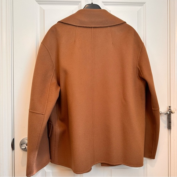 Retail$ 1,360 NWT 'S Max Mara Double Breasted Virgin Wool Pea Coat Sz:US8 - Picture 16 of 17